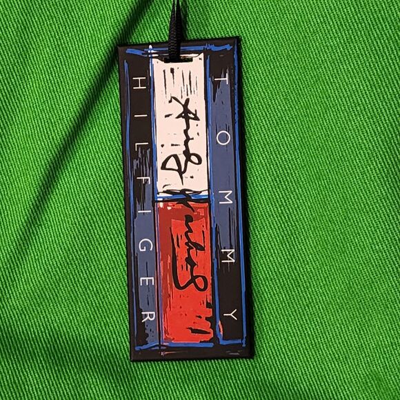 Tommy Hilfiger x Andy Warhol Lobster Bermuda Shorts Men's 36 Galvanic Green NWT - Picture 7 of 11